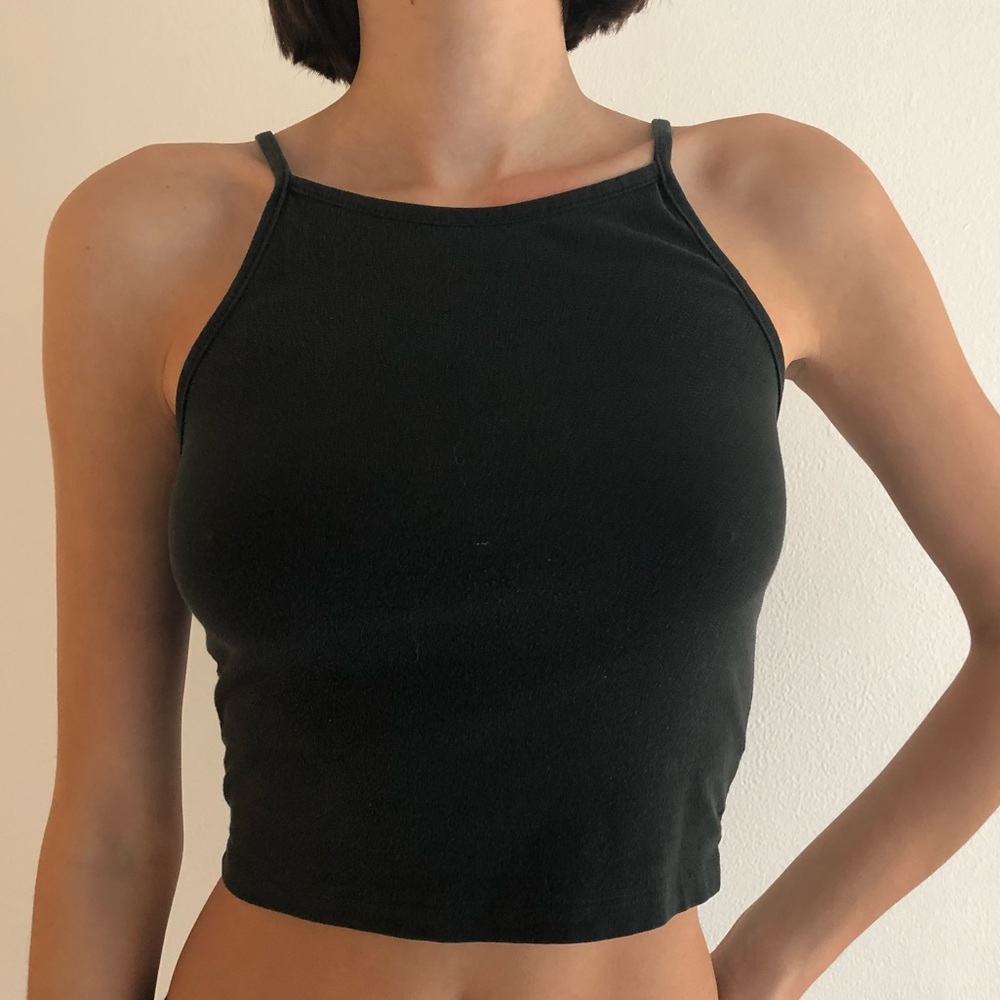 Brandy Melville black cropped tank